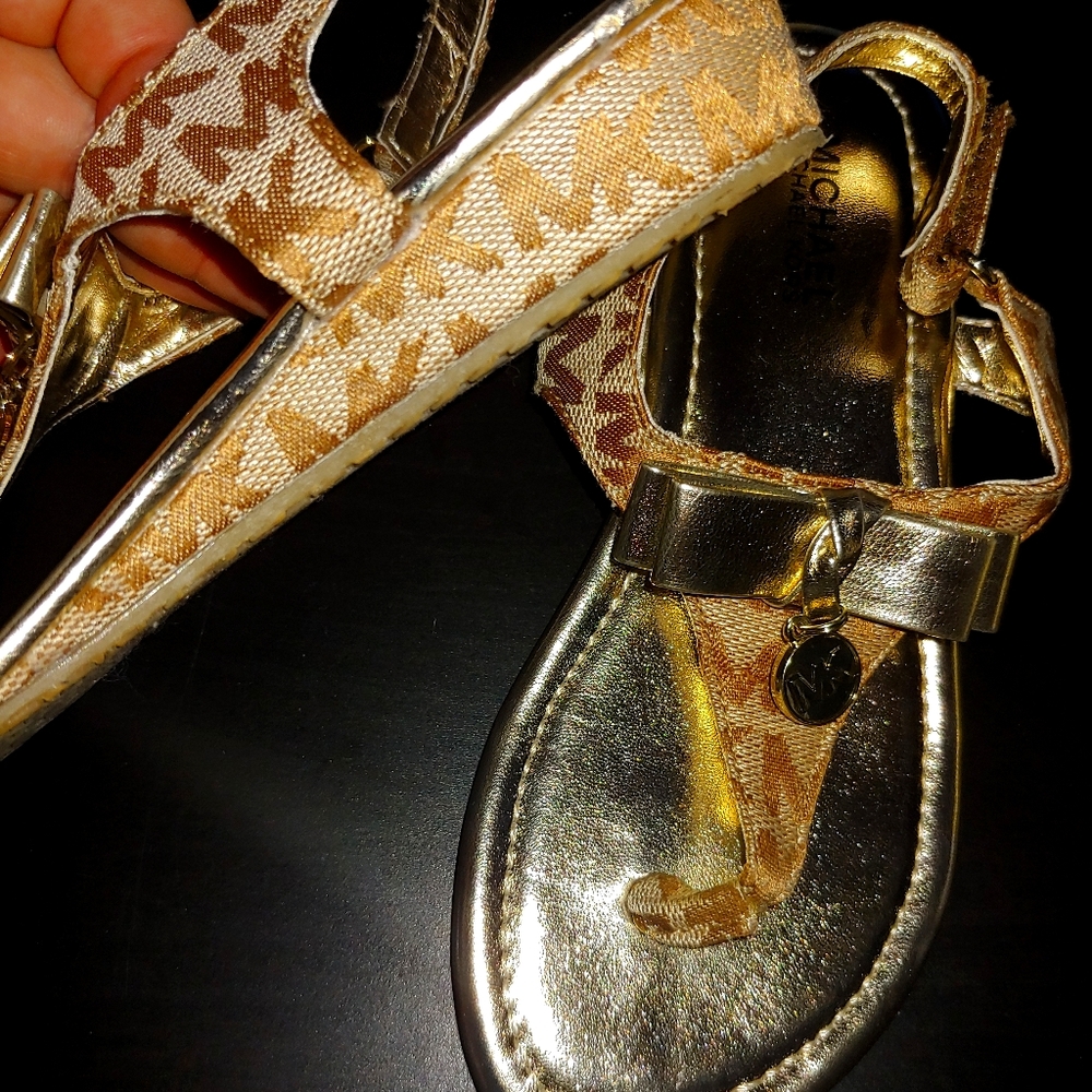 Kids size 13 MK shoes with little wedge, so cute!!